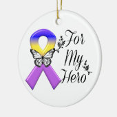 Blasen-Krebs-Band für meinen Held Keramik Ornament (Links)
