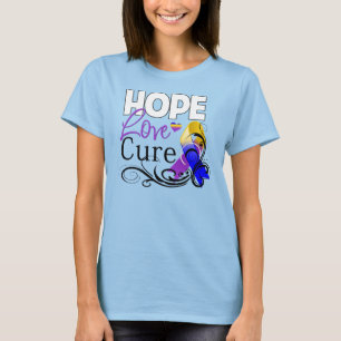 Blasen-Krebs-Hoffnungs-Liebe-Heilung T-Shirt