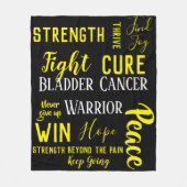 Blasen-Krebs-Kriegersdecke Fleecedecke (Vorderseite)