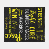 Blasen-Krebs-Kriegersdecke Fleecedecke (Vorderseite (Horizontal))