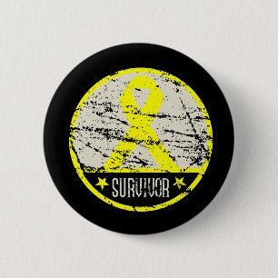 Blasen-Krebs-Überlebend-Männer Vintag Button