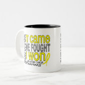 Blasen-Krebs-Überlebender, den es wir kam, kämpfte Zweifarbige Tasse (Vorderseite Links)