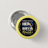 Blasen Krieger Einige Menschen treffen ihren Helde Button (Vorne & Hinten)