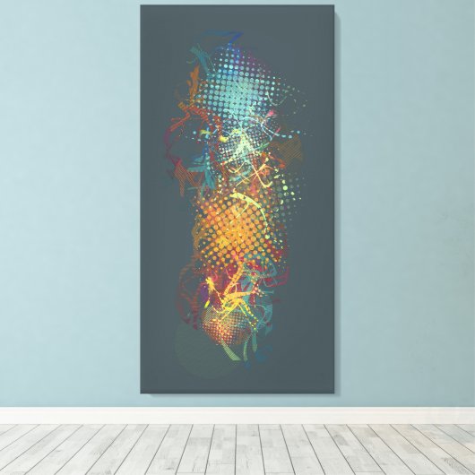 Blasen Leinwanddruck (Insitu (Holzboden))