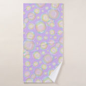 Blasen - Lila Süßigkeiten  Badehandtuch (Badehandtuch)