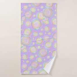 Blasen - Lila Süßigkeiten  Badehandtuch