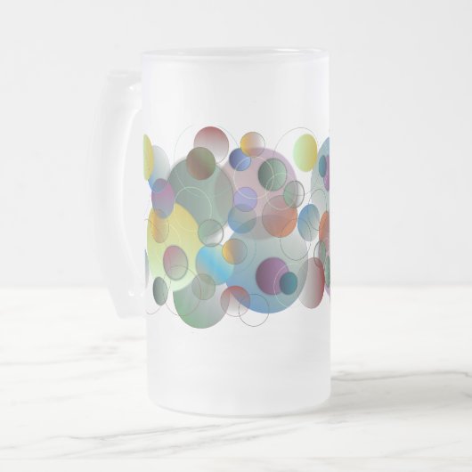 Blasen Mattierte Tasse (Vorderseite Links)