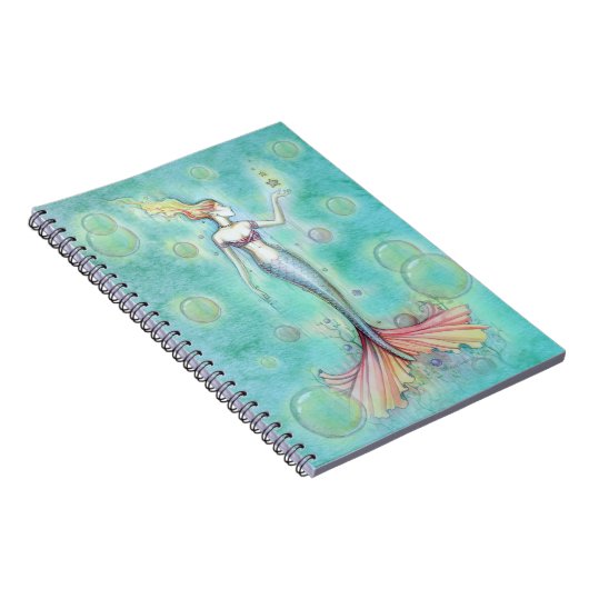 Blasen Mermaid-Notebook Notizblock (Rechte Seite)