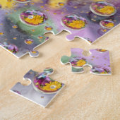 Blasen mit Blume abstrakt. Kredit als:Nancy Puzzle (Seite)