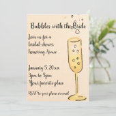 Blasen mit der Einladung der Braut (Stehend Vorderseite)