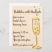 Blasen mit der Einladung der Braut (Vorne/Hinten)