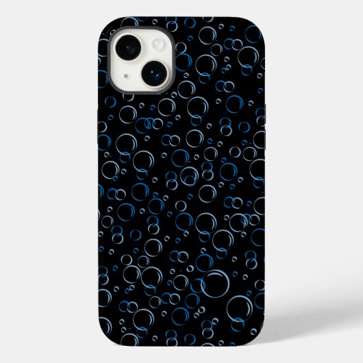 Blasen Muster 01.FR.b Schwarze BG Case-Mate iPhone Hülle (Rückseite)