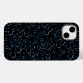 Blasen Muster 01.FR.b Schwarze BG Case-Mate iPhone Hülle (Rückseite (Horizontal))
