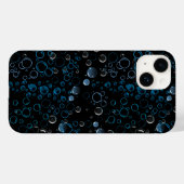Blasen Muster 01 Schwarze BG Case-Mate iPhone Hülle (Rückseite (Horizontal))