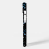 Blasen Muster 01 Schwarze BG Case-Mate iPhone Hülle (Rückseite / Links)