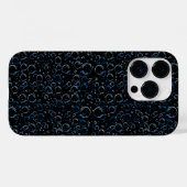 Blasen Muster 02.FR.b Schwarze BG Case-Mate iPhone Hülle (Rückseite (Horizontal))
