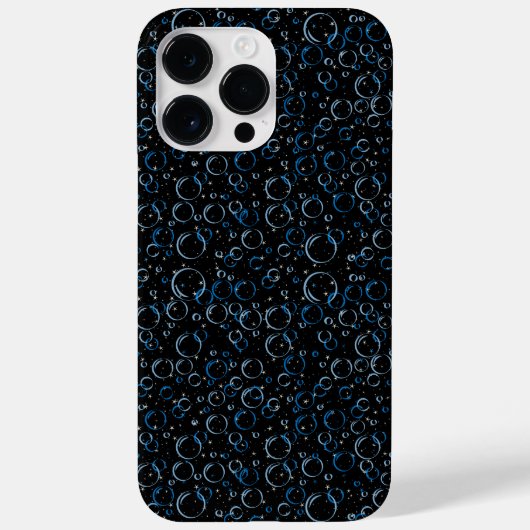 Blasen Muster 02.FR.b Schwarze BG Case-Mate iPhone Hülle (Rückseite)