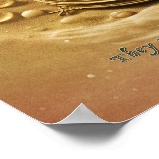 Blasen nach oben poster (Ecke)