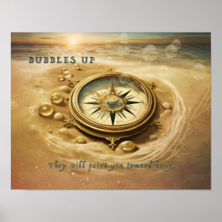 Blasen nach oben poster