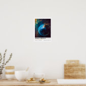 Blasen-Nebel Weltraum-Bildung Poster (Küche)