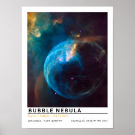 Blasen-Nebel Weltraum-Bildung Poster