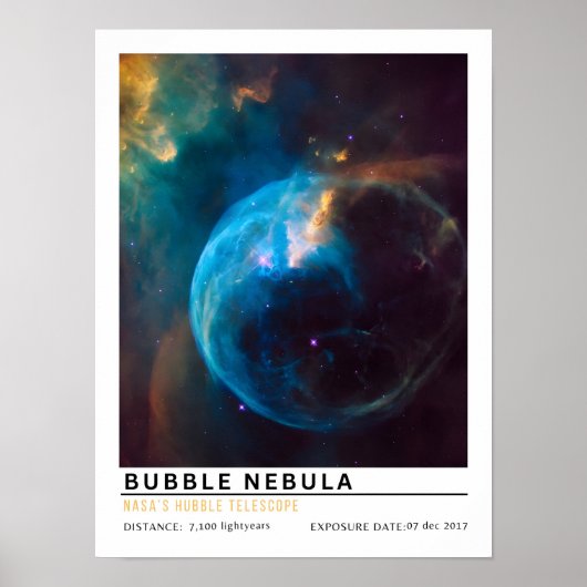 Blasen-Nebel Weltraum-Bildung Poster (Vorne)