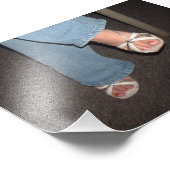 Blasen Orange Pedi Foto Print (Ecke)