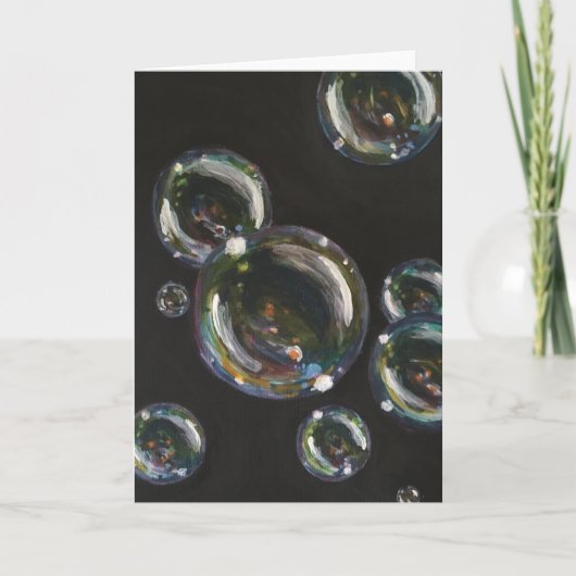 Blasen - Originalgemälde - Sitzkarte Karte (Vorderseite)