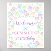 Blasen-Party Begrüßungszeichen Poster (Vorne)