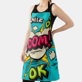 Blasen Pop Art Cloud Blase. Lächeln, wow, pow, coo Schürze (InSitu)