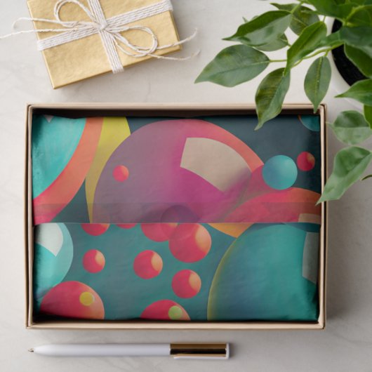 Blasen Pop Art Decoupage Tissue Paper Seidenpapier (Geschenk)