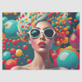 Blasen Pop Art Decoupage Tissue Paper Seidenpapier (Vorderseite)