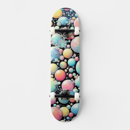 Blasen Pop Art Skateboard (Vorderseite)