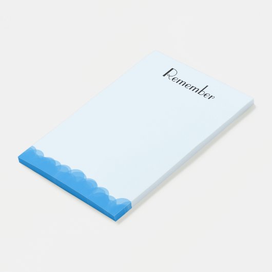 Blasen Post-it Klebezettel (angewinkelt)