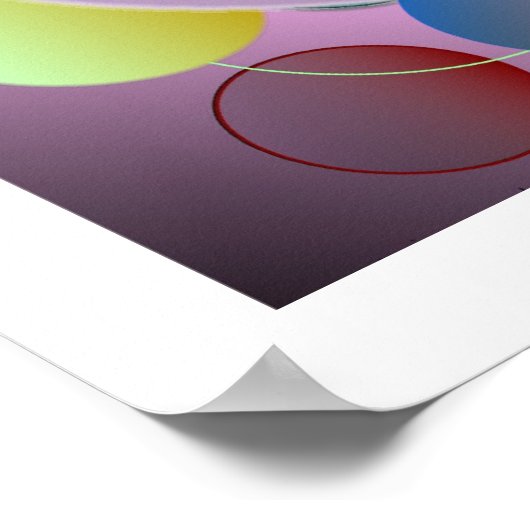 Blasen Poster (Ecke)