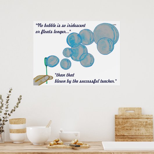 Blasen Poster (Küche)