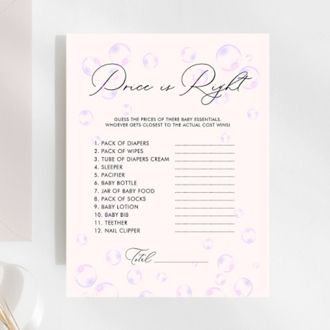 Blasen Preis ist das richtige Baby Duschspiel (Von Creator hochgeladen)