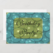 Blasen-Problem-Geburtstags-Party Einladung (Vorne/Hinten)