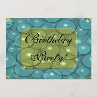 Blasen-Problem-Geburtstags-Party Einladung