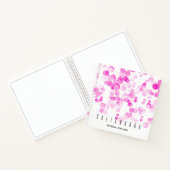 Blasen Punkte rosa Bokeh-Effekt Sketch Notizblock (Innenseite)