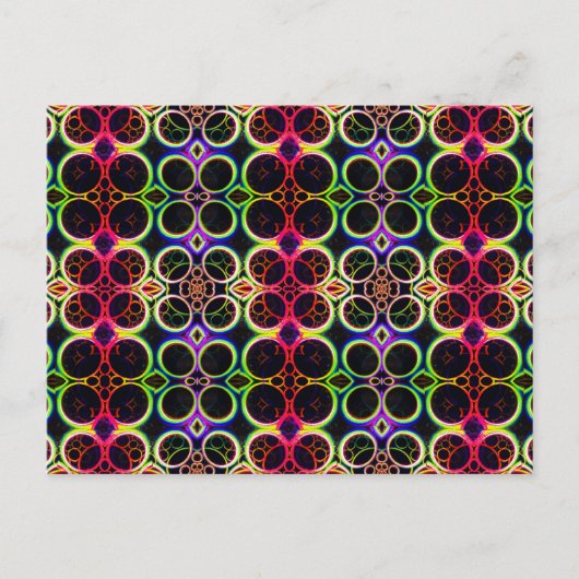 Blasen Rainbow Holographic Effect Art Postkarte (Vorderseite)