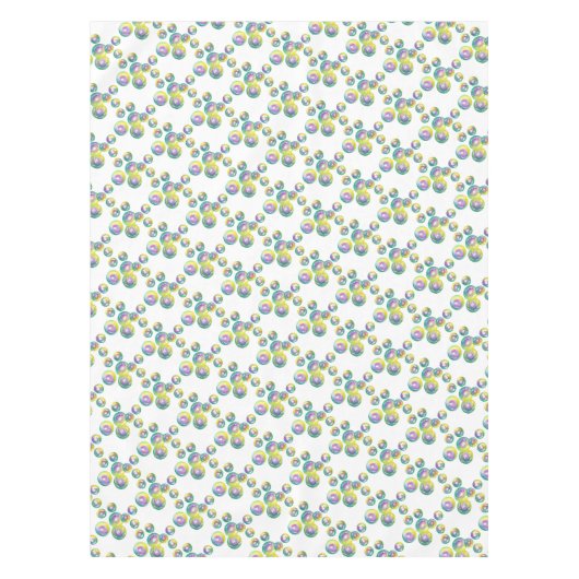 Blasen-Rainbow-Seife Tischdecke (Vorderseite)