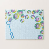 Blasen Rainbow Soap Blasen Blauer Wand Puzzle (Horizontal)