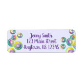 Blasen Rainbow Soap Blasen Personalisiert Lila (Vorne)