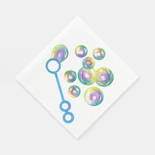 Blasen-Regenbogenseife Blasen-Wand Serviette (Ecke)