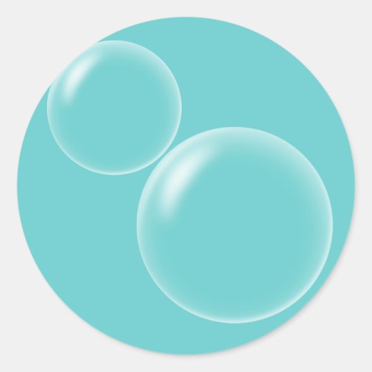 Blasen Runder Aufkleber (Vorderseite)