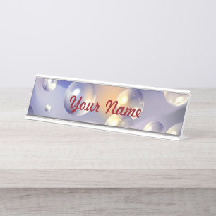 Blasen Schreibtischnamensplakette