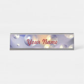 Blasen Schreibtischnamensplakette (Vorderseite )