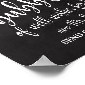 Blasen senden Chalkboard 8x10 Hochzeitszeichen ab Poster (Ecke)