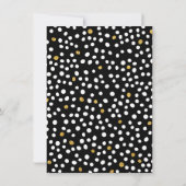 Blasen Sie es nicht Gold Glitzer Überraschung Gebu Einladung (Rückseite)